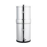 British Berkefeld 8.5L Stainless Steel Gravity Water Filter System | Great Tasting Clean Water | No Power Or Plumbing Required | For Home Or Outdoor Use | Comes With 2 Ultra Sterasyl Cartridges