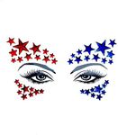 Neva Nude Americana Crystal Jewel Face Crystal Sticker - Gems for Carnivals, Halloween, Festivals, Raves, & Parties | Medical Grade Adhesive, Waterproof, & Sweatproof | Made in USA