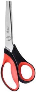 LIVINGO Sharp Fabric Pinking Shears - 9" Zig Zag Edge Heavy Duty Crinkle Scissors for Fabric Cutting, Professional Precision Handheld Dressmaking, Sewing, Quilting, and DIY Crafting（Serrated 5mm)