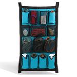 Ruralty Hanging Grooming Organizer Caddy - 23x39in Equine Accessories Brush Holder Horse Trailer Door Organizer Pouch