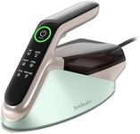 Newbealer Steam Generator Iron, 1500W Turbo Steamer for Clothes, 2 Bar Pressure Clothes Iron, 4 Steam & 4 Dry Heat Modes, Fast Heat-Up, 350ml Detachable Tank, Auto-Off, Self-Cleaning (Green)