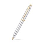 Sheaffer 9340 Gift 100 Ballpoint Pen – Bright Chrome with Gold Tone Trim