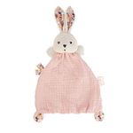 Kaloo - K'Doux - Coquelicot rabbit comfort blanket - Pale pink - Swaddling material - 20cm - From birth onwards - K969949