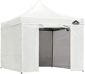 Instahut 3x3M Gazebo, Pop Up Camping Tent Marquee Folding White Gazebos Garden Outdoor Wedding Party Canopy Patio Carport, Water Resistant and UV Removable Sidewalls Carry Bag