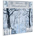 amscan 670699 Snowy Winter Wonderland Scene Setter(5-Piece) -1 Pack