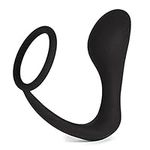 Lovehoney Inside Job Butt Plug & Cock Ring - 4 Inch Silicone Anal Plug & 4.75 Inch Penis Ring - Waterproof - Black