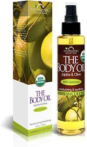 US Organic Body Oil- Smooth Caribbean Coconut - Jojoba and Olive Oil with Vitamin E, USDA Certified, No Alcohol, Paraben, Artificial Detergents, Color or Synthetic perfume, 5 Fl.oz (Caribbean Coconut)