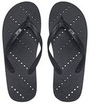 Showaflops Boys' Antimicrobial Shower & Water Sandals for Pool, Beach, Camp and Gym - Black 13/1