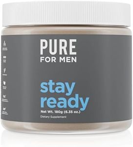 Pure for Men Original Cleanliness Stay Ready Fiber Supplement Powder | Helps Promote Digestive Regularity | Psyllium Husk, Aloe Vera, Chia Seeds, Flaxseeds | Proprietary Formula | 180 gm Vegan Blend