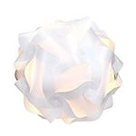 kwmobile DIY Puzzle Lamp Shade - Modern IQ Jigsaw Light in 30 Pieces min. 15 Different Designs - Diameter Approx. 7.9 in / 20 cm - White in Size S