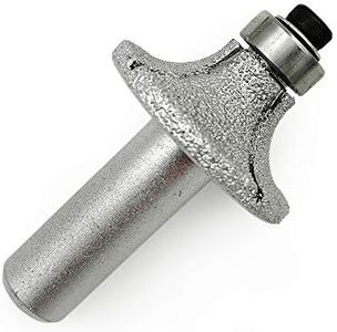 SHDIATOOL 1/2 Inch Shank Round-Over Router Bits 10MM Radius Corner Rounding Edge-Forming Marble Granite Quartz Stone Grinding Bits