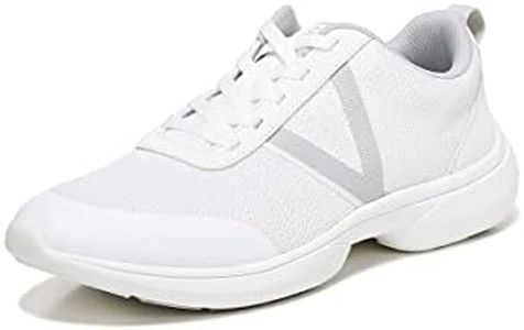 Vionic Women's Vortex Jolisa Lace Up Knit Athletic Shoes - Ladies Supportive Walking Sneakers That Include Three-Zone Comfort with Orthotic Insole Arch Support, Medium and Wide Fit Sizes 5-12, White,