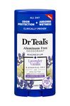 Dr Teal's Aluminum Free Deodorant Stick For Unisex Magnesium + Lavender Vanilla & Essential Oils, 2x75g | Paraben & Phthalate Free Roll On for Odour Protection & Absorbs Wetness