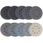 100pcs Wet Sandpaper, 5 Inch Wet Dry Sanding Disc Silicon Carbide Orbital Sandpaper 240-3000 Grits Hook and Loop Sandpaper for Car Paint Wood or Metal Polishing