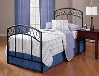 Hillsdale Furniture Wendell Bed Set with Rails, Twin, Textured Black