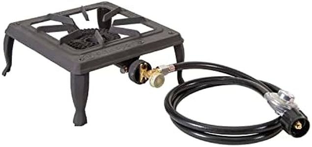 Stansport Single Burner Cast Iron Stove with Regulator Hose (208-100)