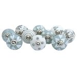 Royal Kraft Vintage Hand Painted Ceramic Pull Knobs for Kitchen Cabinet, Door & Drawer, Wardrobe, Cupboard (Set of 10) Sknob004