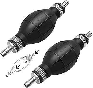 8mm Poire d'Amorçage Carburant Auto Bateau, 2Pcs Carburant Diesel Pompe à Main pour Transférer le Gaz Carburant Diesel Eau Liquide Automobile Jardin Pompe