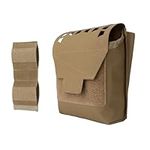 Tactical Dump Pouch 5.56 7.62MM Magazine Pouch Molle Mag Pouches Multi-Use GP Storage Bag for Tactical Belts Vests Backpacks (Coyote Brown)