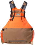 TKLoop Upland Hunting Vest Pheasant Bird Upland Strap Vest Orange Brown with Blood-Proof Lining