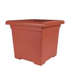 Akro-Mils ROS15500E35 Accent Square Planter, Clay Color, 15-1/2-Inch