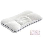 Xoeryoy Toddler Pillows, Children's Pillow From 3-8 Years, 5-zone Spine Support With 10a Filling, Double-sided Breathable Pillow For Girls, 4cm Height