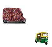 Auto Oprema Premium Water Repellent Auto Rickshaw Cover Compatible for All Type Auto Rickshaw, Battery Rickshaw with Tripple Stitched, Elastic, Belt & Buckle(015