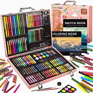 KINSPORY Art Set for Kids, 150PCS Art Kits For Kids, Deluxe Painting Paper Box Art Set, Coloring Drawing Art Supplies Case Gift for Artists Teens Boys Girls 4 5 6 7 8 9 10 11 12