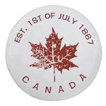 Jayke Joy Spare Tire Cover, Wheel Cover with Canada Maple Leaf PVC Leather Waterproof Dust-proof Universal Fit for Jeep, Trailer, RV, SUV, Camper and Vehicle (18 Inch)
