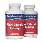 Plant Sterols 800mg with Beta-Sitosterol | 360 Vegan Tablets = Up to 4 Months' Supply | Helps Maintain Normal Cholesterol Levels | Vegan & Vegetarian Friendly | Manufactured in The UK