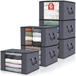 Fab totes 6 Pack Clothes Storage, F