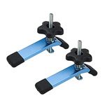 POWERTEC 71168 T-Track Hold Down Clamps, 5-1/2” L x 1-1/8” Width – 2 Pack, Blue Black