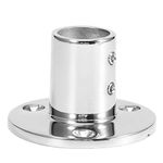 aqxreight - Hand Rail Fitting, 90 Degree 316 Stainless Steel Round Tube Stanchion Base Hand Rail Fitting Marine Boat Hardwares Accessories[22mm]