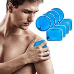 TWINZEN 6Pcs Reusable Pocket Hand Warmers, Click Activated Instant Heat Packs, Snap It Gel Heating Pad for Pain Relief, Sore Muscles, Stiffness, Aches & Pains