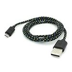 Black Braided USB Cable Rapid Charg
