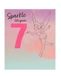 UK Greetings Disney 7th Birthday Card For Her/Girl/Friend With Envelope - Silver Foil Design - With Tinker-Bell