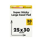 Post-it Super Sticky Easel Pad, 25 x 30 Inches, 30 Sheets/Pad, 1 Pad (559SS), Large White Premium Self Stick Flip Chart Paper, Super Sticking Power