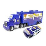 wltk Movie Cars 2 3 Hauler Truck NO.4 & Jack Depost Racer Speed 2PCS Vehicles ， McQueen Jackson Storm Cruz Ramirez Vehicles