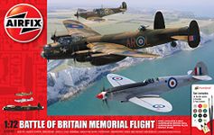 Airfix Aircraft Model Building Kits - Battle of Britain Memorial Flight Miniature Craft Kit, 1/72 Scale Plastic Model Plane Kits for Adults to Build - Aeroplane Gifts for Men