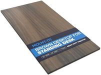 Mount-It! Premium Tabletop for Sit Stand Desktop (55" Wide, 29" Deep, 1" Thick), Standing Desk Top Only - Wood Table Top Slab in Brown Wooden Block, Top Rectangular for Adjustable Computer Desk