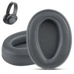 Krone Kalpasmos Ear Pads for Sony WH-H900N, Compatible with Sony MDR-100ABN Headphones Over Ear Cushion, Soft Memory Foam Protein Leather Replacement Sony Headset Repair Part ((Grey)