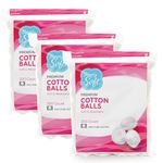 Medline Simply Soft 20888277681931 Cotton Balls 200 Count Ss Jumbo .65G