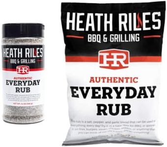 Heath Riles BBQ Everyday Rub Combo with Refill Bag (1 Rub, 1 Refill Bag), Competition Winning Products from Pitmaster Heath Riles