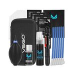 VSGO DKL-20 Professional Cameras Cleaning Kit with APS-C Sensor Cleaning Swabs Lens Cleaning Pen Air Blower Compatible for Canon, Nikon, Pentax, Sony Lens DSLR Cameras(20-in-1 Kit with APS-C swabs)