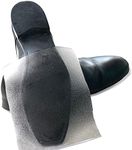 HILLHOUSE 2 Pairs Crystal Clear Self-Stick Pads Sole Protector Shoe Bottoms Slip Resistant Removable Shoe Sole Cover Protector for Louboutin, Jimmy Choo, Men's Dress Shoes Non Slip Texture, Large