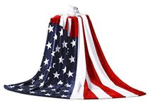 American Flag Fleece Throw Blankets Luxury Coral Throws for Sofa Chair Cabin Sofa Couch Blanket Warm Bed Blanket Soft Plush Travel Blanket Bedspread Cover Throw Blanket Bed Throw (American Flag)