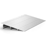 Door Threshold Ramp 3" Rise Door Ramp Aluminum Entry Ramp or Doorways Rated 800 lbs Load Capacity forWheelchair Scooters Power Chairs Walkers