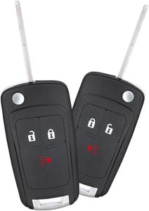 2 Pack Keyecu Flip Remote Key Fob Replacement for Chevrolet Spark 2013 2014 2015 FCC ID: A2GM3AFUS03 95989830/95233524 315MHz ID46 Chip