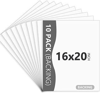 Somime 10 Pack 16x20 White Backing Boards, Uncut Mat Board 16x20, Acid Free Backerbords for 11x14 Photos, Pictures, Artwork and Paints