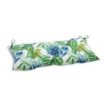 Pillow Perfect Outdoor/Indoor Soleil Swing/Bench Cushion, Blue/Green